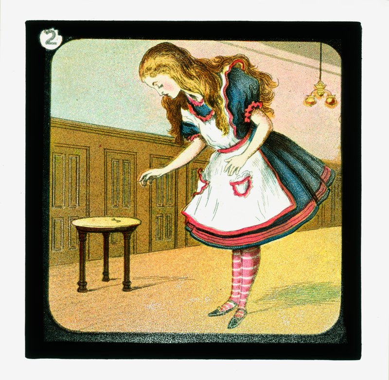 Alice no País das Maravilhas, Cor da Lanterna Slides (slide da lanterna) de John (after) Tenniel