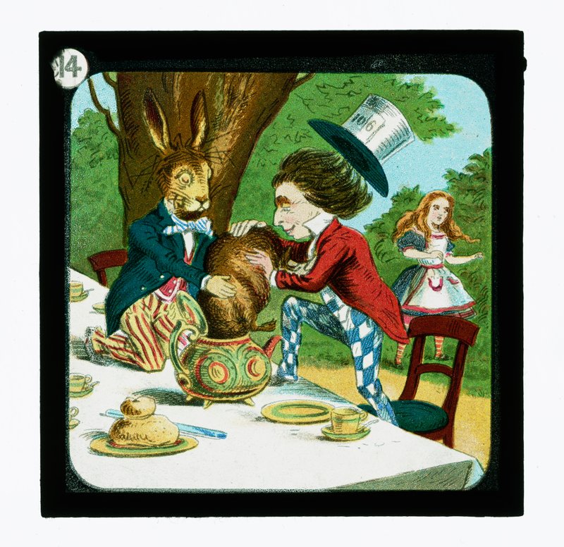 Alice no País das Maravilhas, Cor da Lanterna Slides (slide da lanterna) de John (after) Tenniel