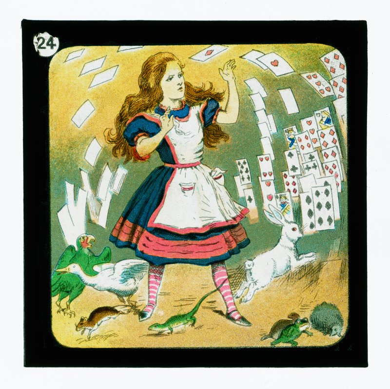 Alice no País das Maravilhas, Cor da Lanterna Slides (slide da lanterna) de John (after) Tenniel