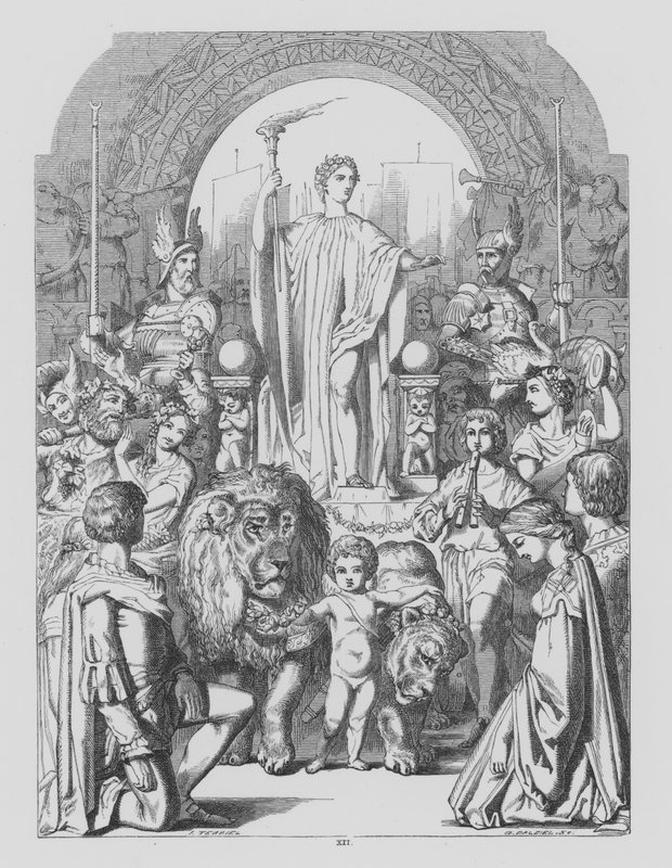 John Milton, LAllegro (gravura) de John (after) Tenniel
