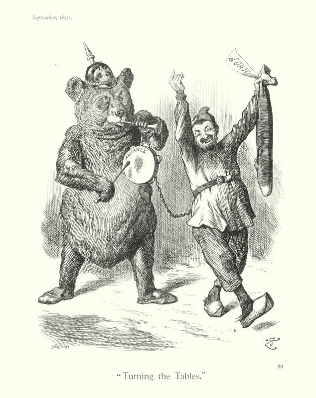 Desenho animado de Sir John Tenniel: "Virar a mesa" (gravura) de John (after) Tenniel