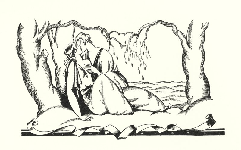 Ilustração para Don Juan de Lord Byron (litho) de John Austen