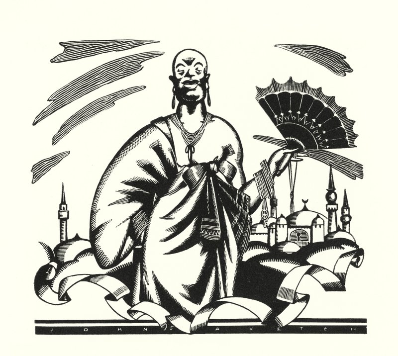 Ilustração para Don Juan por Lord Byron (lito) de John Austen