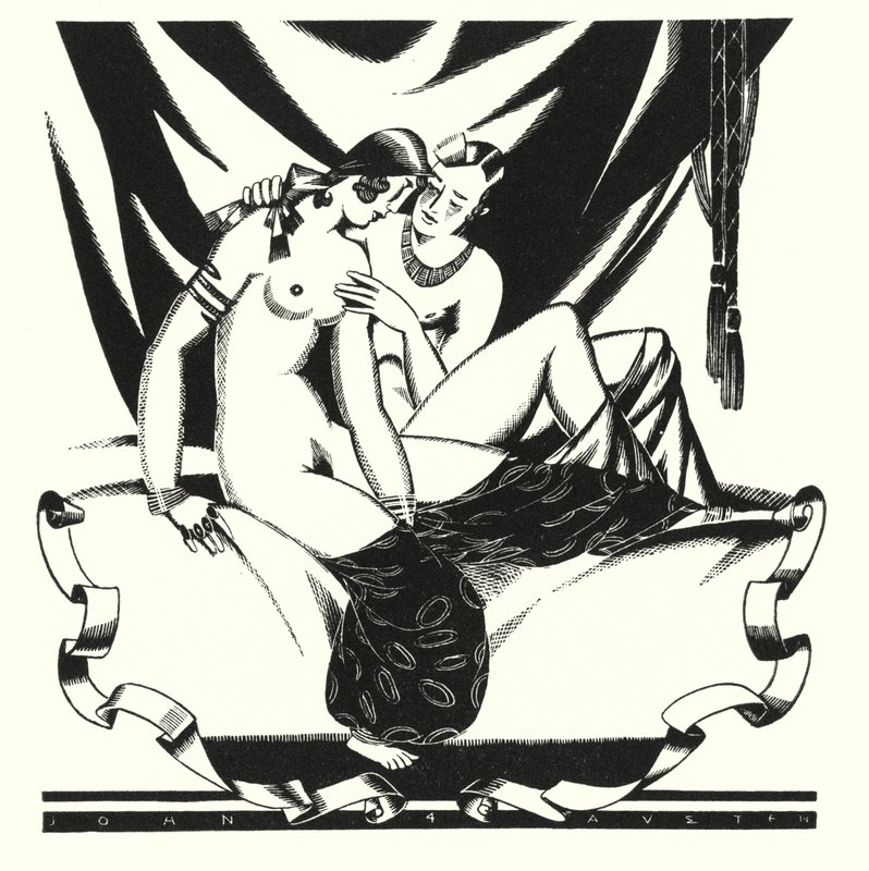 Ilustração para Don Juan de Lord Byron (litho) de John Austen