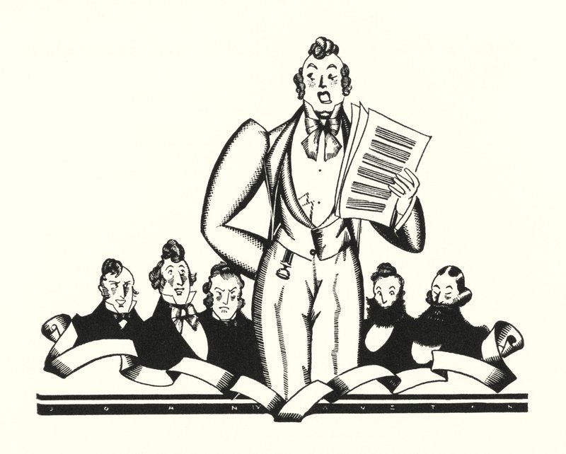 Ilustração para Don Juan de Lord Byron (litho) de John Austen