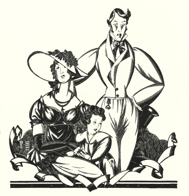 Ilustração para Don Juan de Lord Byron (litho) de John Austen