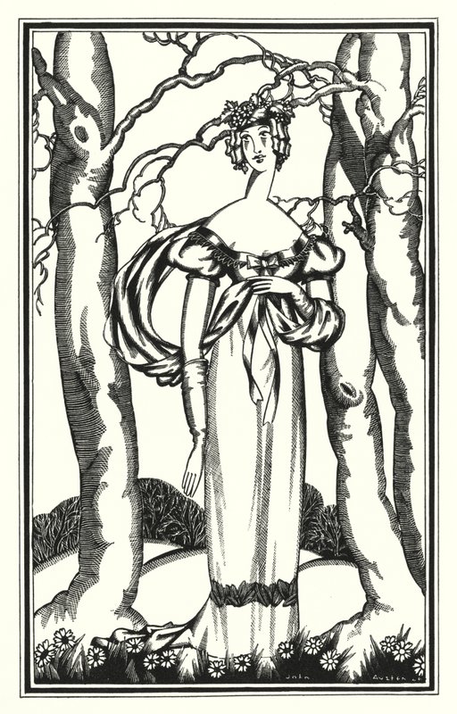 Ilustração para Don Juan por Lord Byron: Lady Adeline, My Dian of the Ephesians (lito) de John Austen