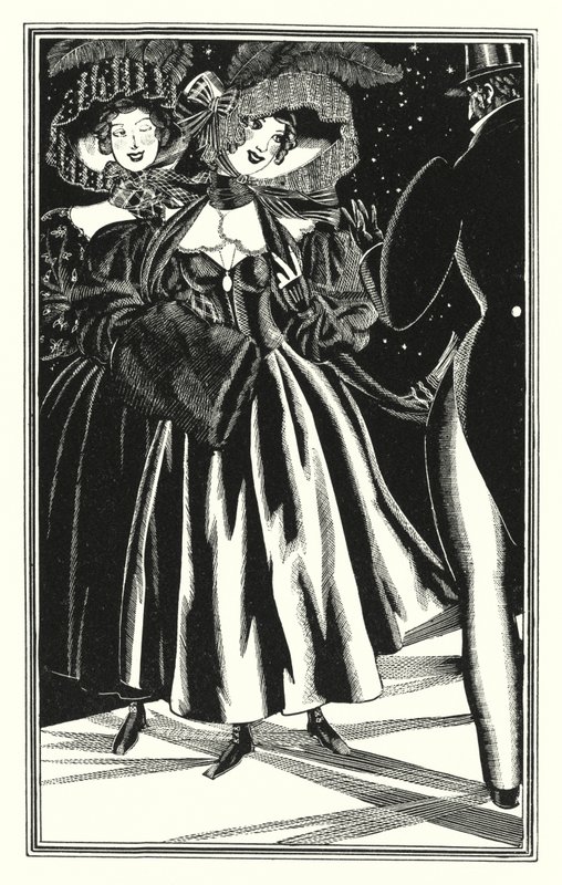 Ilustração para Don Juan por Lord Byron: Paphians pedestres, cómodos mas imorais (litho) de John Austen