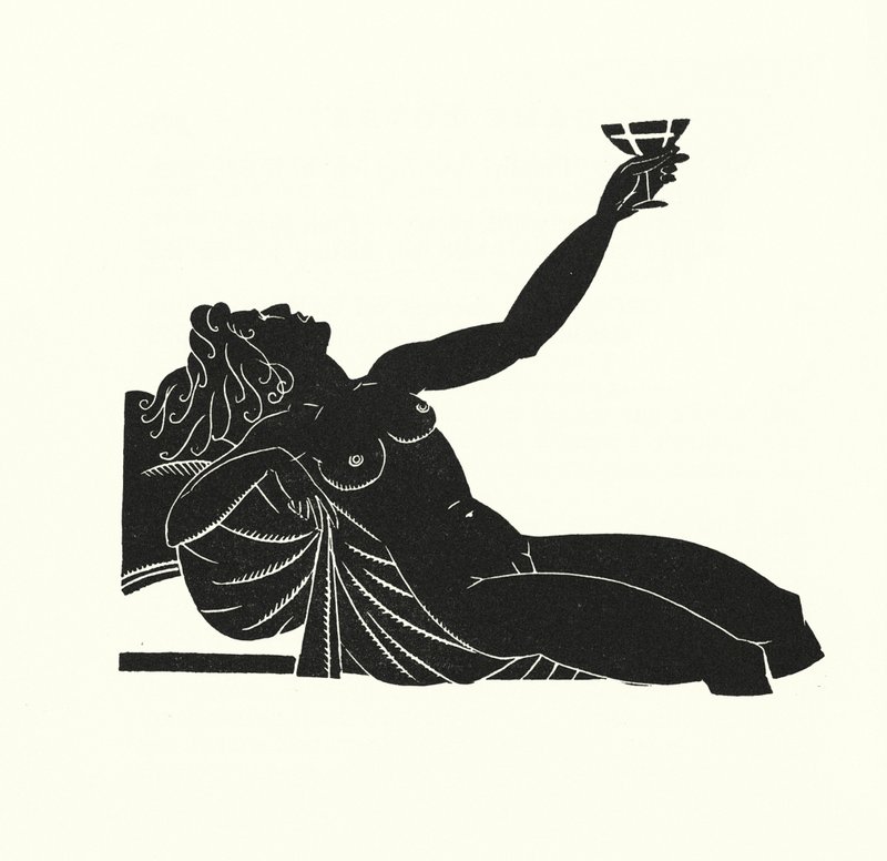 Ilustração para Madame Bovary por Gustave Flaubert (lito) de John Austen