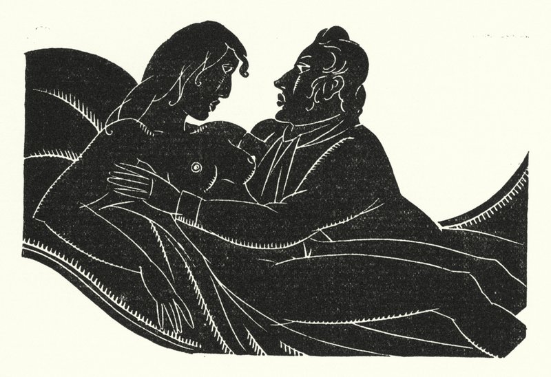 Ilustração para Madame Bovary por Gustave Flaubert (lito) de John Austen