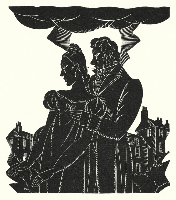 Ilustração para Madame Bovary por Gustave Flaubert (lito) de John Austen