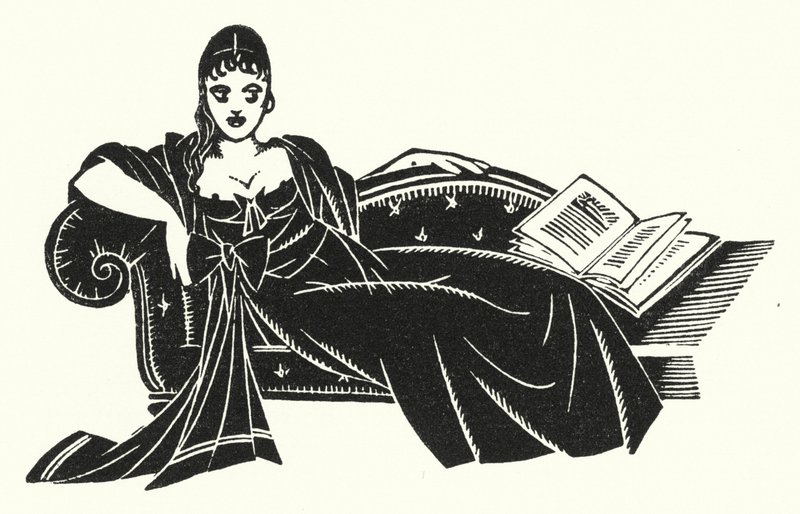 Ilustração para Madame Bovary de Gustave Flaubert (litho) de John Austen