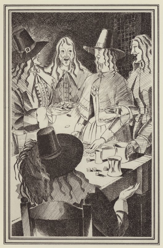 Ilustração para Moll Flanders por Daniel Defoe (litho) de John Austen