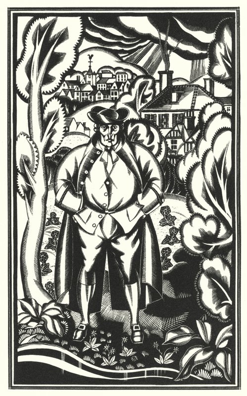 Ilustração para Tristram Shandy por Laurence Sterne (lito) de John Austen