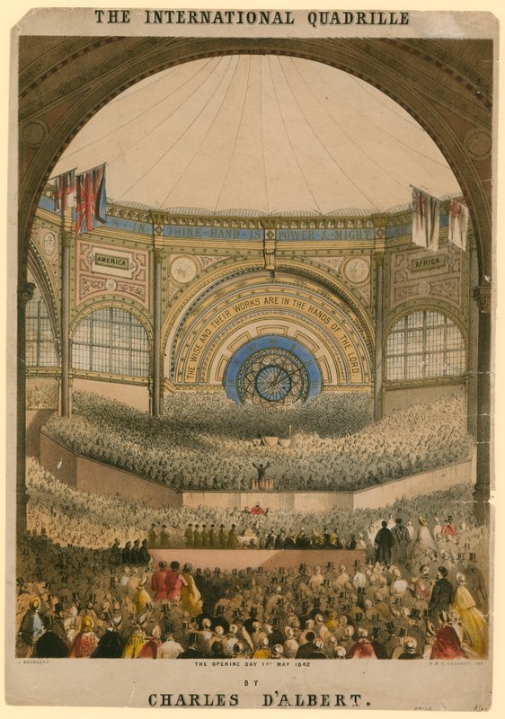 A Quadrilha Internacional de Charles D&39;Albert, dia de abertura, 1 de maio de 1862 de John Brandard