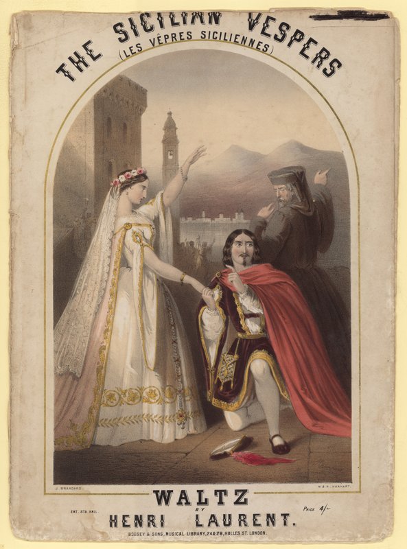 As Vésperas Sicilianas. Valsa de Henri Laurent de John Brandard