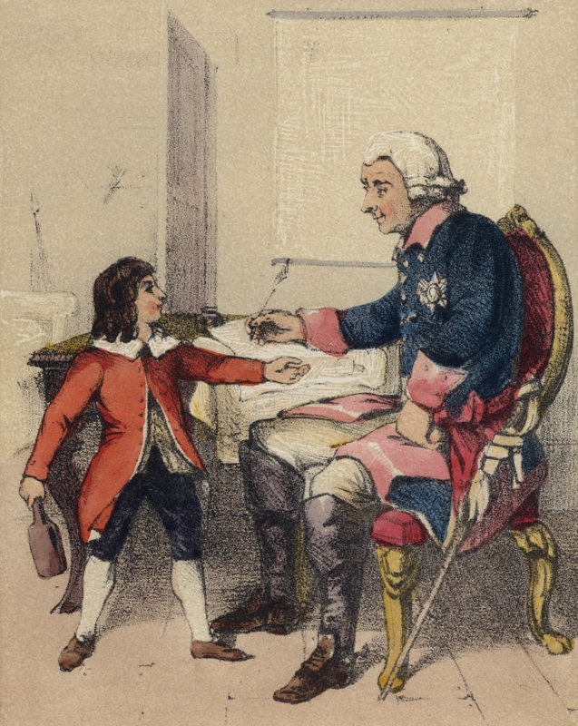 Frederico o grande e seu sobrinho de John Callcott Horsley