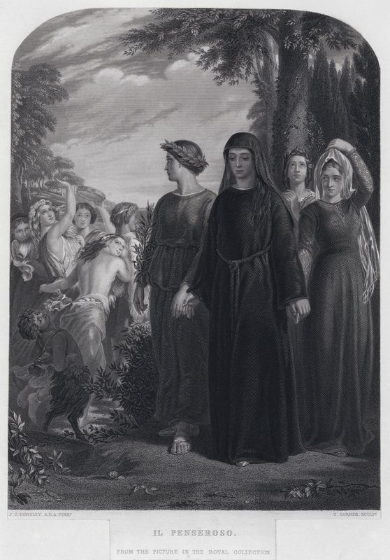 A Pensiva (gravura) de John Callcott Horsley