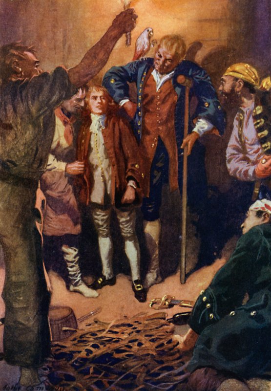 Ilustração para Treasure Island de John Cameron