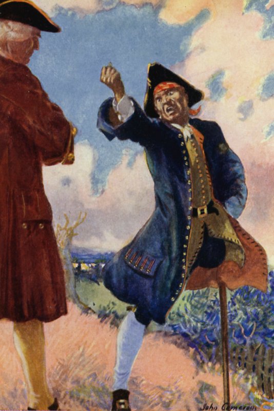 Ilustração para Treasure Island de John Cameron