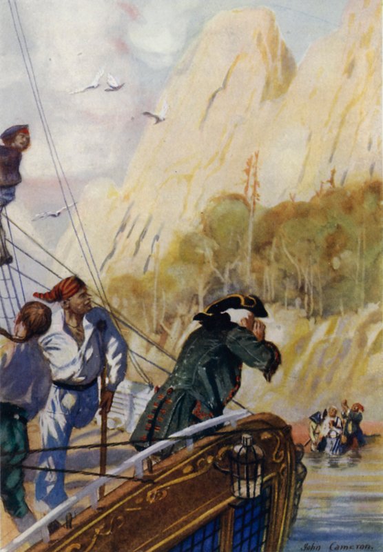 Ilustração para Treasure Island de John Cameron