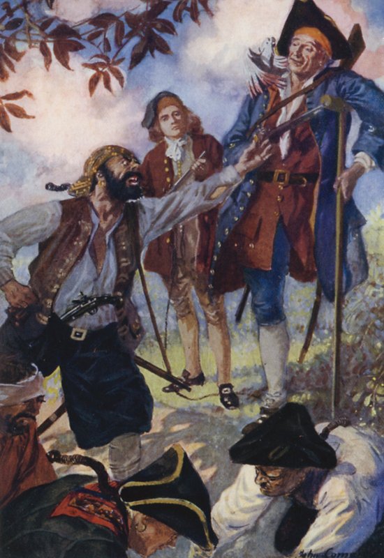 Ilustração para Treasure Island de John Cameron