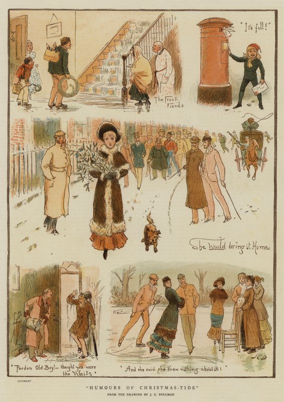 Humores da Maré de Natal (chromolitho) de John Charles (after) Dollman
