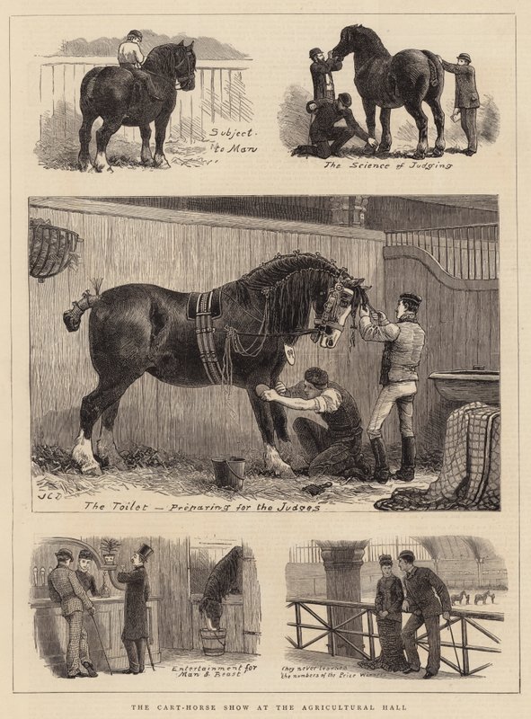 O show de carroça no salão agrícola de John Charles Dollman
