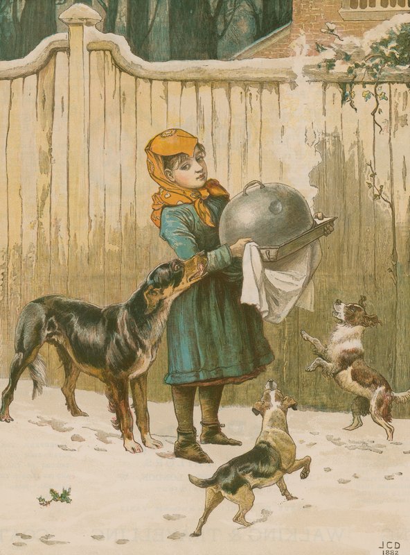 O jantar de Natal em perigo de John Charles Dollman