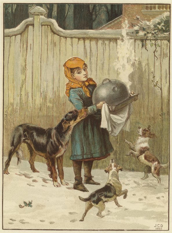 O jantar de Natal em perigo de John Charles Dollman