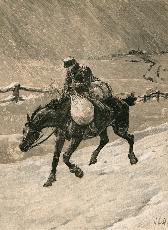 O carteiro do Natal de John Charles Dollman
