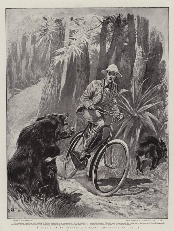 Uma fuga de cabelo, uma aventura de ciclismo no Ceilão de John Charlton