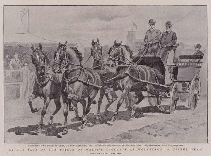 Na Venda dos Hackneys do Príncipe de Gales em Wolferton, uma Equipe Útil de John Charlton