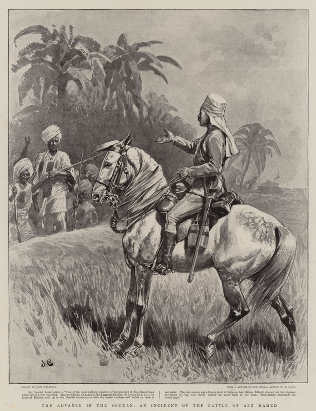 O avanço no Sudão, um incidente da batalha de Abu Hamed de John Charlton