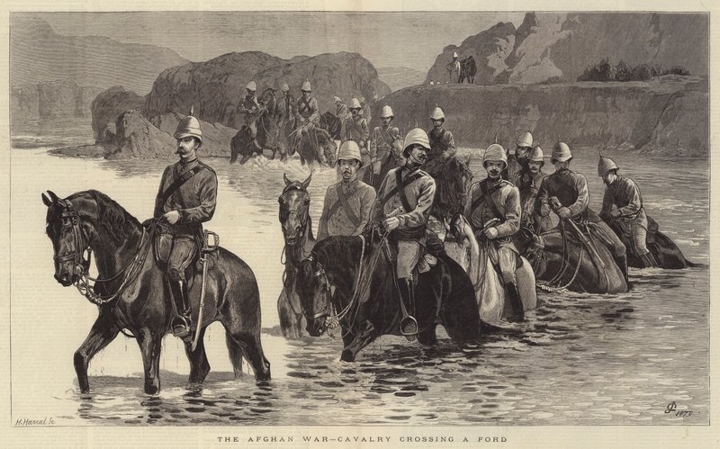 A Guerra Afegã, Cavalaria atravessando um Ford de John Charlton