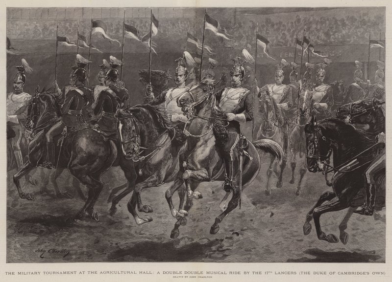 O Torneio Militar no Salão Agrícola, Um Duplo Passeio Musical Duplo pelos 17 Lancers, o Duque de Cambridge de John Charlton