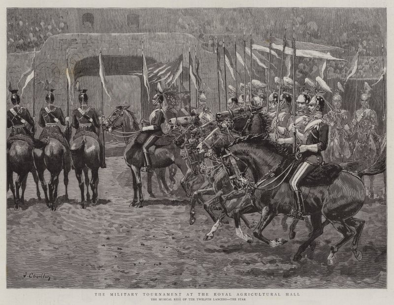 O torneio militar no Royal Agricultural Hall de John Charlton