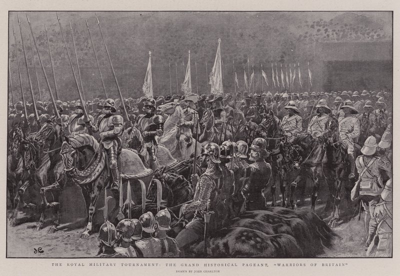 O Real Torneio Militar, o Grande Pageant Histórico, Warriors of Britain de John Charlton