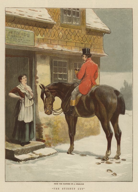 O copo de estribo (cromolito) de John Charlton