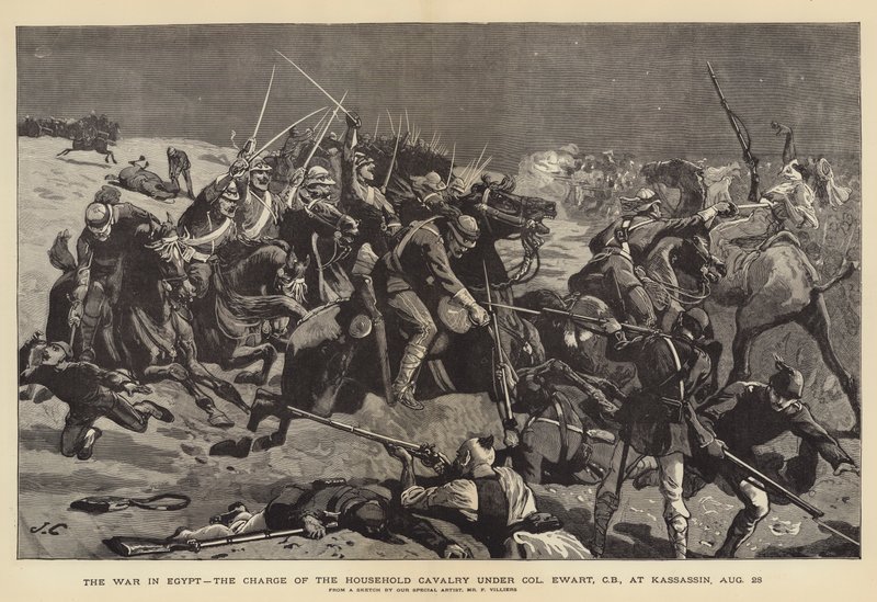 A guerra no Egito, a acusação da cavalaria do coronel Ewart, em Kassassin, 28 de agosto de John Charlton