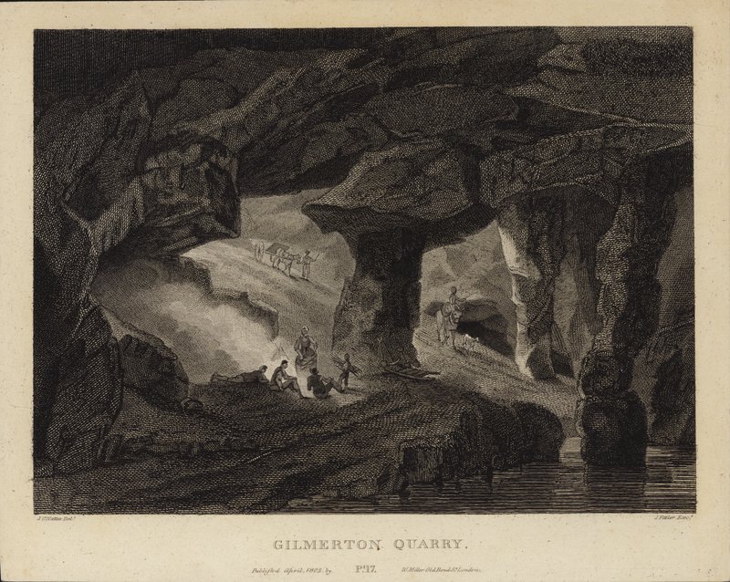 Pedreira de Gilmerton de John Claude Nattes