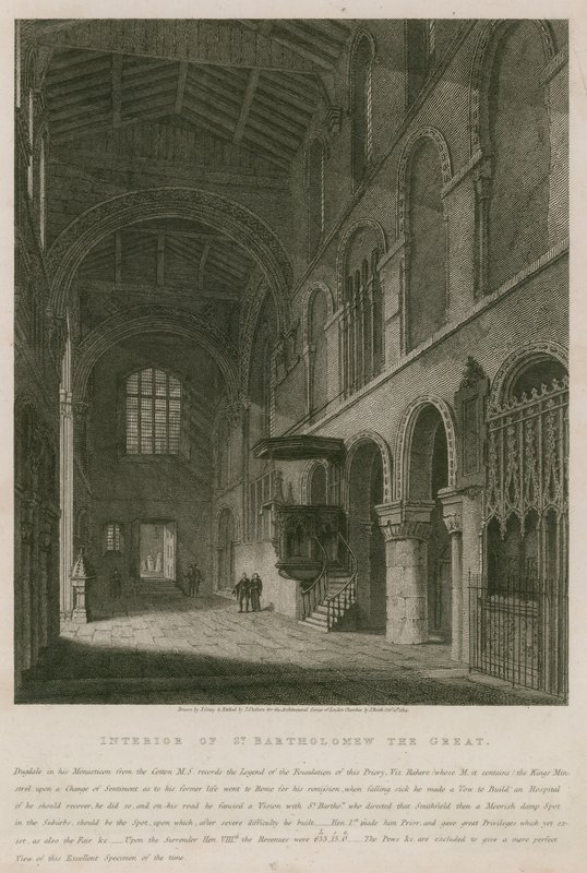 Interior da Igreja de São Bartolomeu, o Grande de John Coney