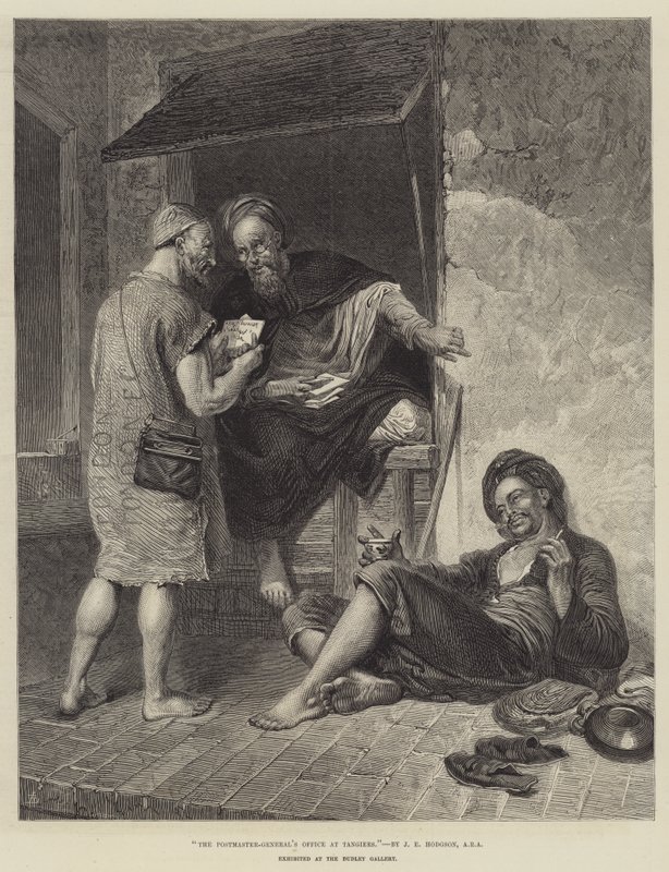 O Postmaster-General Office, em Tânger de John Evan Hodgson