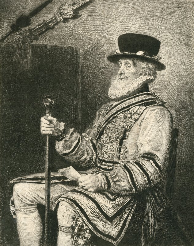 Um Yeoman da guarda de John Everett Millais