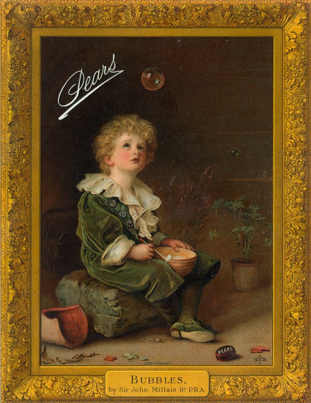 Bolhas (cromolitho) de John Everett Millais
