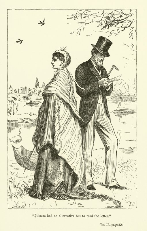 Ilustração para Phineas Finn por Anthony Trollope de John Everett Millais