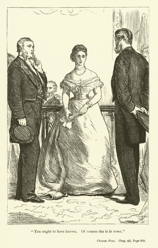 Ilustração para Phineas Finn por Anthony Trollope de John Everett Millais