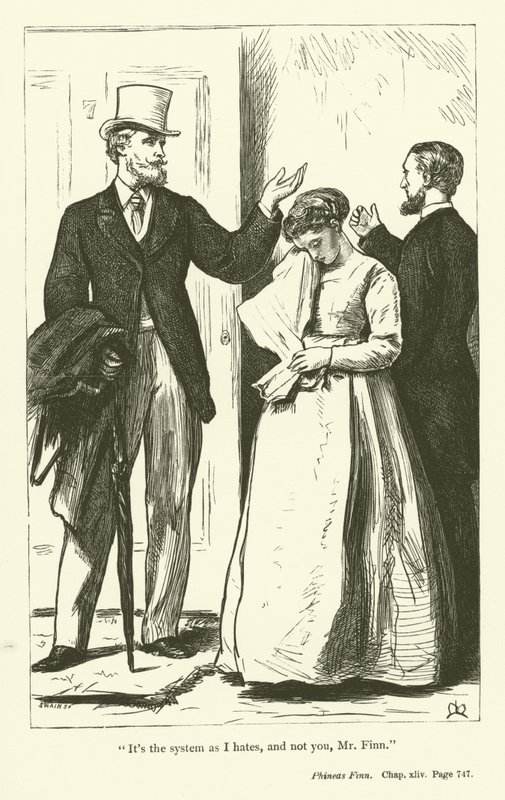 Ilustração para Phineas Finn por Anthony Trollope de John Everett Millais