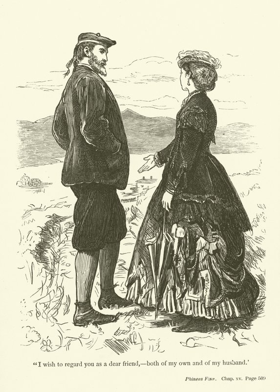 Ilustração para Phineas Finn por Anthony Trollope de John Everett Millais
