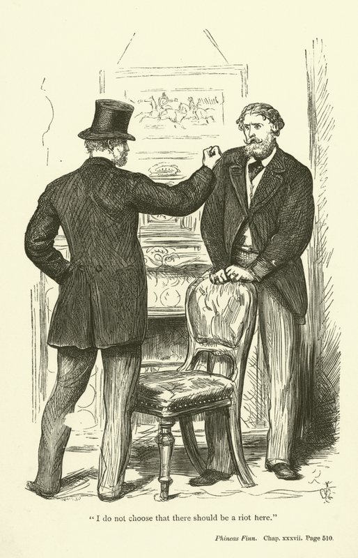 Ilustração para Phineas Finn por Anthony Trollope de John Everett Millais